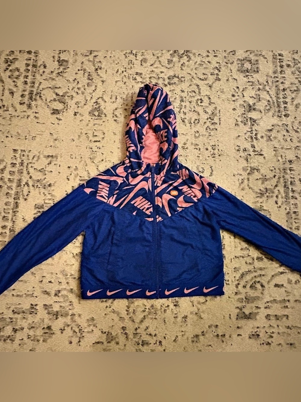 Nike Kids Windbreaker Jacket Blue & Pink youth XL